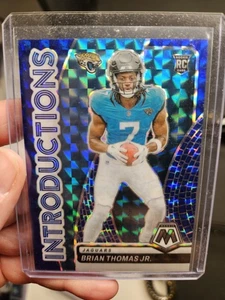 2024 Panini Mosaic Brian Thomas Jr. 7 Blue Introductions /99 Jaguars - Picture 1 of 2