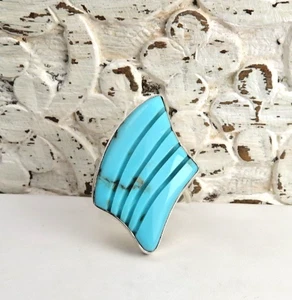 JAY KING DTR GEÄTZTER TÜRKIS UND DEKORATIVER STERLINGSILBER RING GRÖSSE 6 - Bild 1 von 8