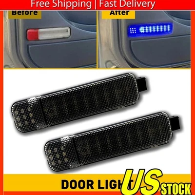2X Blue Door LED Courtesy Light For 96-00 GMC Chevrolet C/K 1500 2500 Suburban B - Image 1 of 4