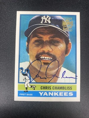 Chris Chambliss 2002 Topps Archives Auto - Image 1 of 4