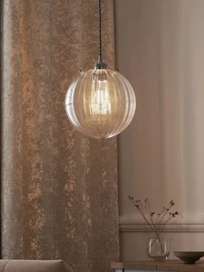 Next Clear Bourton Easy Fit Pendant Lamp Shade - Picture 1 of 2
