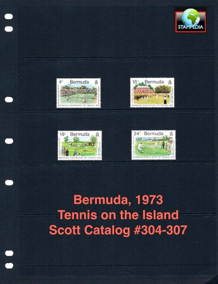 $2.90 Scott Value - 1973 BERMUDA Tennis on the Island Sports CV MNH NH UMM - Imagem 1 de 4