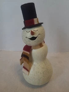 Meadowbrooke Gourd Primitive Handcrafted SnowMan Christmas  Scarf Hat  - Picture 1 of 6