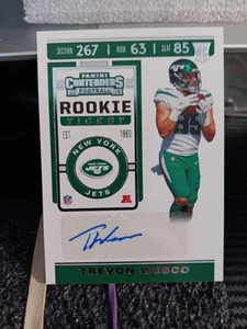 2019 Panini Contenders Trevon Wesco RC Rookie Biglietto Auto #273 Football Card - Foto 1 di 2