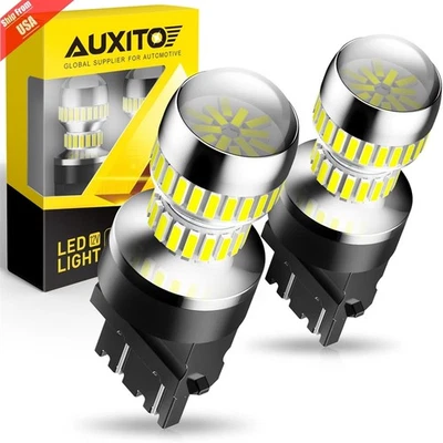 3157/3156/3057A/3357NA 6000K White LED Reverse Backup Light Bulbs Free Return - Image 1 of 4