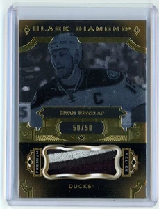 2017-18 Black Diamond Relics Pure Black Premium #BDBRG Ryan Getzlaf 50/50 - Picture 1 of 2