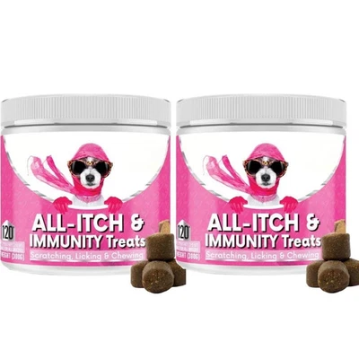 NutriPaw All-Itch Immunity Treats For Dogs Pack of 2 Eyes Ears Skin in UK