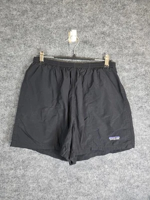 De Colección Patagonia Pantalones Cortos Hombres M Negros Bañador Nylon Malla Forrado Exterior Foto 1 de 4