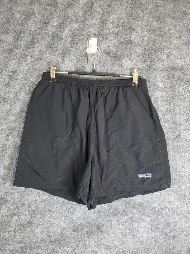 De Colección Patagonia Pantalones Cortos Hombres M Negros Bañador Nylon Malla Forrado Exterior Foto 1 de 4