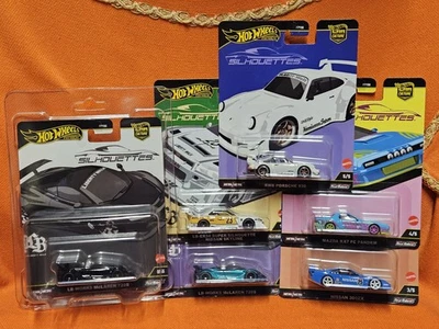 # 1/64 HOT WHEELS PREMIUM - SET COMPLETO SILHOUETTES + CHASE McLAREN 720S 0/5 # - Immagine 1 di 3