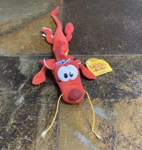 Disney Mulan Posable Mushu Peluche Flexible Dragón Rojo Juguete Aplausos 21" con Etiquetas - Imagen 1 de 2