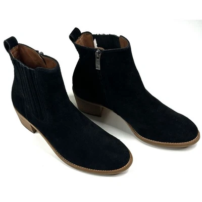 Paul Green Sante Women's Black Suede Chelsea Boots Size 7.5 US 5 UK Zip New - Image 1 of 4