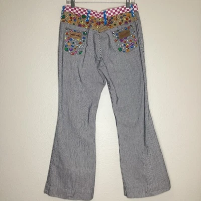 Vintage Wrangler PETER MAX Engineer Stripe Jeans USA Sz 15/16 - Image 1 of 4
