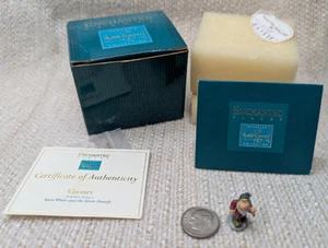 NOS WDCC Luoghi Incantati Miniatura anni 90 Grumpy Biancaneve 5/8" COA 250712G - Foto 1 di 11