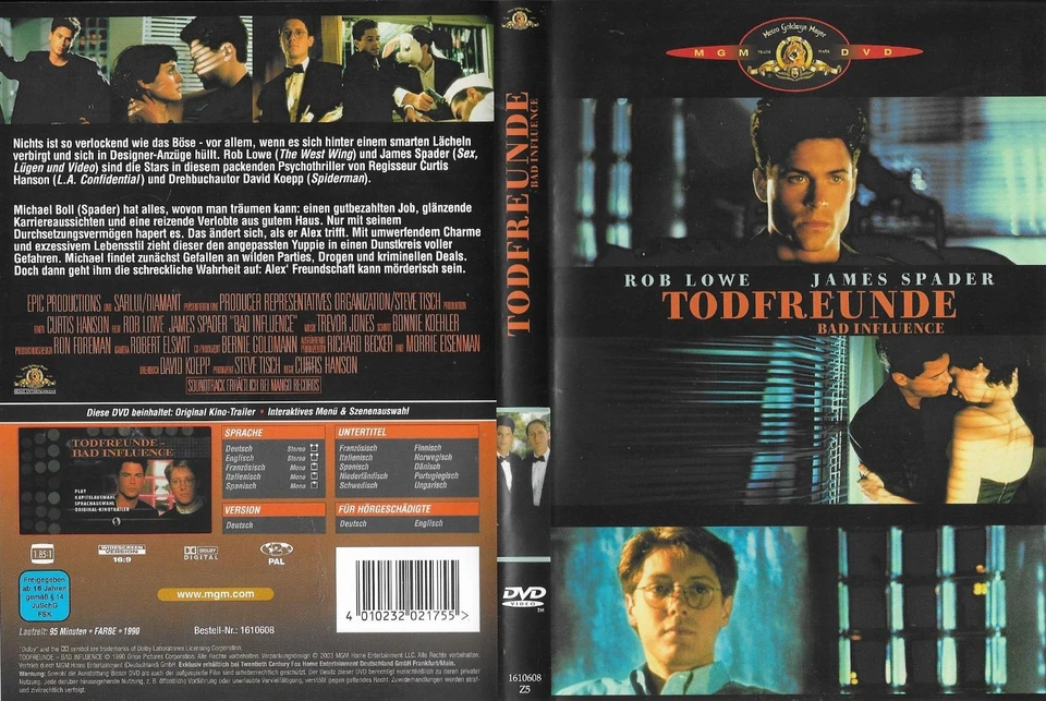 Todfreunde - Bad Influence (Rob Lowe/James Spader) - Bild 1 von 1