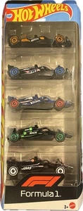 Hot Wheels 5er Pack Formel 1 F1 Racing Diecast Cars 1:64 Collector Set NEU - Bild 1 von 1