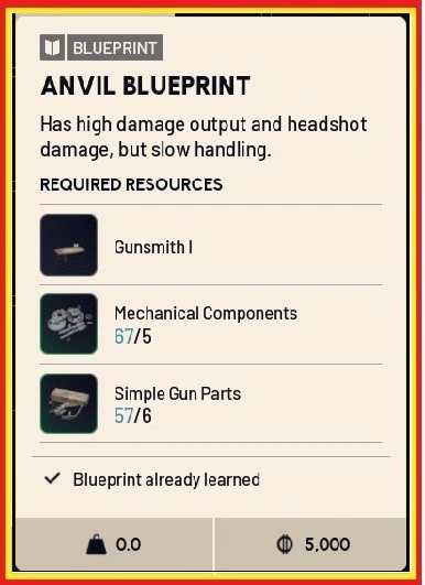 ✅ ARC RAIDERS ✅ ANVIL BLUEPRINT - Image 1 of 1