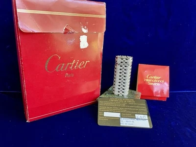 Cartier Lighter 925 Silver Vintage 99.9% New Condition Works 1 Year Warranty - Image 1 of 4