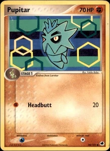 Pokemon - Pupitar #58/101 - Dragon Frontiers Common - Picture 1 of 2