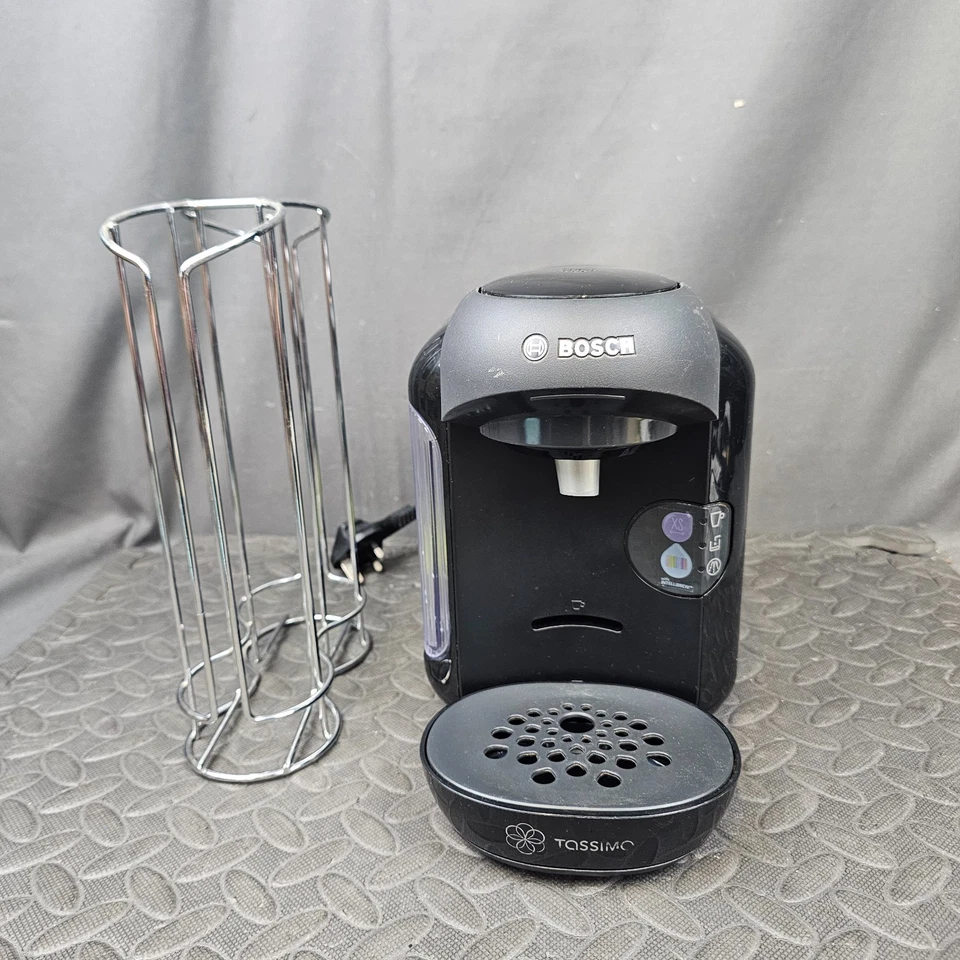 Bosch Tassimo Vivy Kaffeepadmaschine TAS1252GB mit Podhalter schwarz - Bild 1 von 4