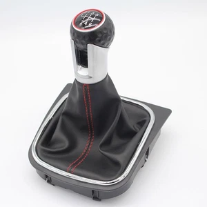 For VW Golf MK6 MK5 Rabbit Jetta 2004-2014 6 Speed Gear Shift Knob Gaiter Boot - Picture 1 of 4