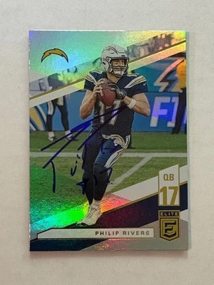2019 Panini Donruss Elite Philip Rivers Autograph Chargers HOF QB Colts Auto  - Image 1 of 4