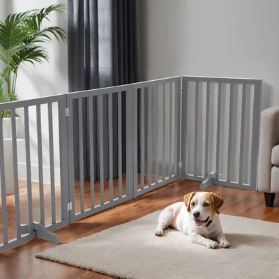 Treppenschutzgitter Absperrgitter freistehende Schutzgitter HxB 60 cm x 188 cm - Bild 1 von 4