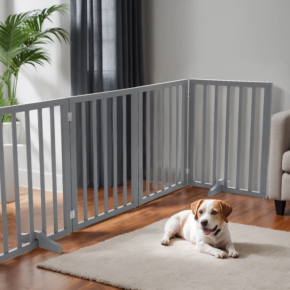 Treppenschutzgitter Absperrgitter freistehende Schutzgitter HxB 60 cm x 188 cm - Bild 1 von 4