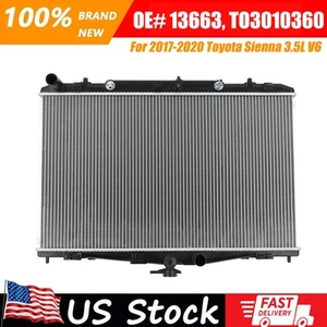 Aluminum Radiator For 2017-2020 Toyota Sienna 3.5L CU13663 160410P280 TO3010360 - Bild 1 von 12