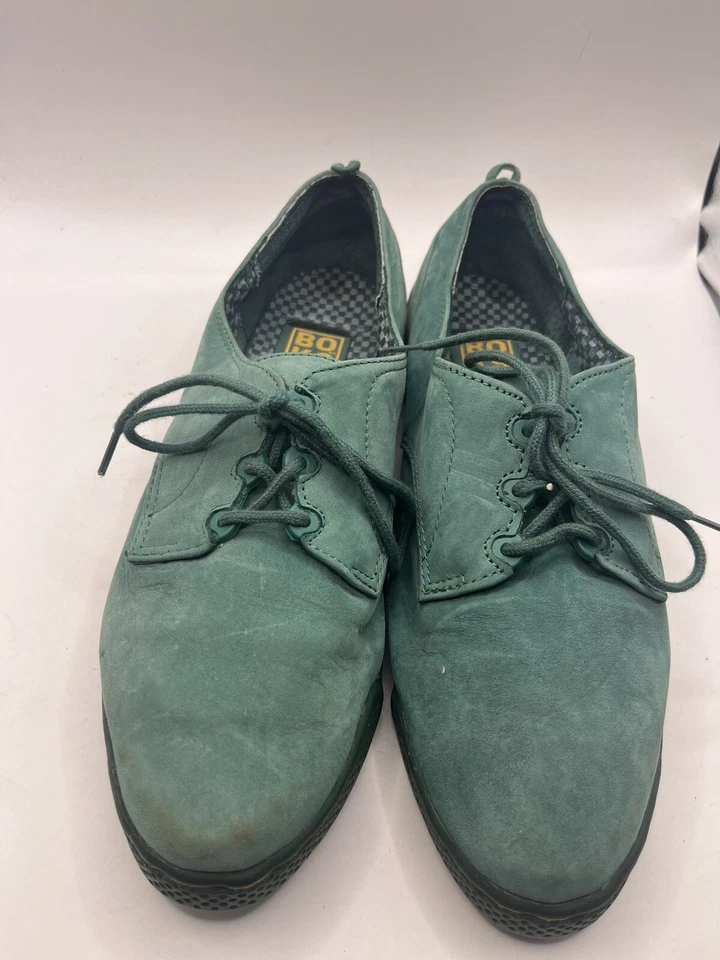 Tenis estilo Oxford vintage años 90’s BOKS by Reebok verdes con cordones talla 8 Foto 1 de 4