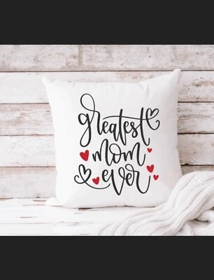 Handmade Canvas Pillow  |  Gift For Mom | Mother’s Day | Personalized | Mom - Image 1 of 4