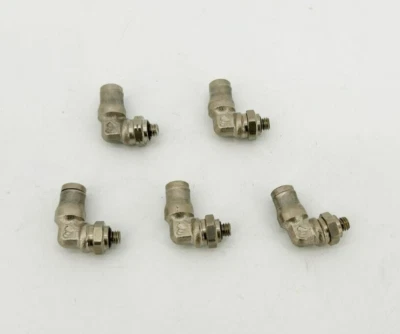 Lote de 5 nuevos codos machos Lawson 28292 tubo 5/32" x 10-32 rosca, latón Foto 1 de 4