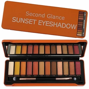 Sunset Eyeshadow Palette Second Glance 12 Colour Eye Make Up Gift Set Tin Kit