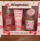Aeropostale 4-pc Bath Body Gift Set Lucky Love Collection NEW