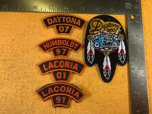 T7-7 MOTORCYCLE PATCH - LOT OF 5 - MIXED BIKE WEEKS - Picture 1 of 2