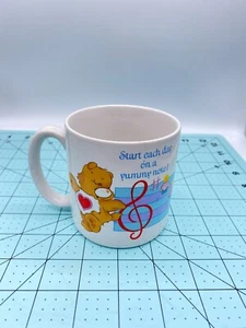 1984 Care Bears Coffee Mug Start Each Day on a Yummy Note Birthday Tenderheart - Picture 1 of 7