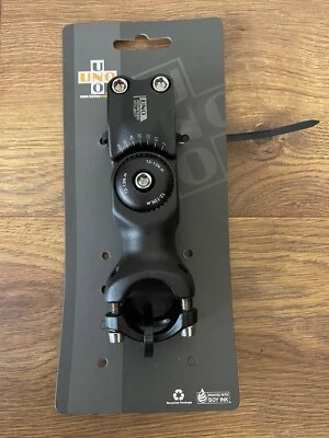 NEW Kalloy Uno 90mm Stem 0-60 Degrees Angle Adjustable 25.4mm Bar 28.6mm Steer - Image 1 of 2