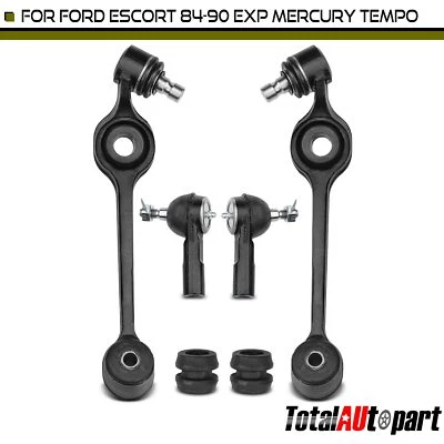 6x Control Arm w/ Ball Joint Tie Rod End for Ford EXP Mercury Front Lower Outer - Image 1 of 4