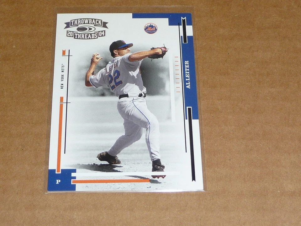 2004 Donruss Throwback Threads AL LEITER GOLD PARALLEL METS /100 M6593 - Image 1 of 1