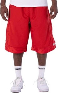 NWT 7X Pro Club Red Mesh Basketball Shorts Longer Length - Picture 1 of 1