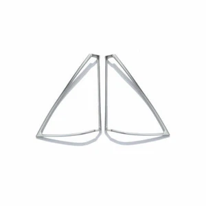 Fit For Benz 2008-2014 C-Class Matte Silver A Post Speaker Frame Cover Trim 2pcs - Picture 1 of 6