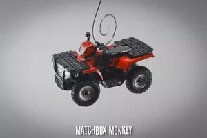 Custom Polaris Sportsman 500 ATV 4x4 Yamaha Honda Christmas Ornament 1/32 - Picture 1 of 8