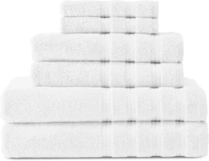 Asciugamani Turchi Classici CTT - Set di Asciugamani Lusso 6 Pezzi, 100% Cotone Turco - Foto 1 di 1