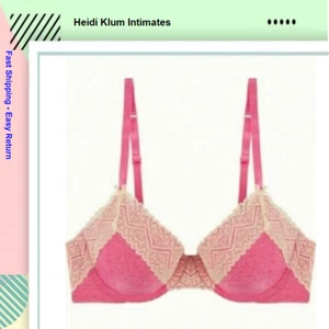 Heidi Klum Smooth Marl Lace T-Shirt Bra H221-1180B Raspberry Rose Marl, Size 38 - Picture 1 of 2