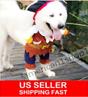 Halloween Costumes Dog Clothes Pirate Captain Pet Apparel Puppy Cat Clothing NEW