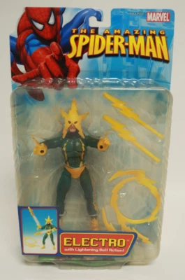 Figura de acción eléctrica TOY BIZ The Amazing Spider-Man Marvel 2006 Lightening Bolt Foto 1 de 4