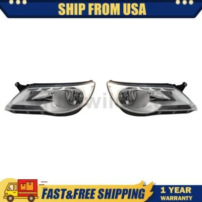 Conjunto de farol esquerdo direito 2X TYC para Volkswagen Tiguan 2009 2010 2011 - Imagem 1 de 4