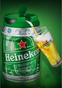 HEINEKEN BIERFASS 5,0l - Bier - Fass - Partyfass - Beer - Draught Keg - 