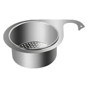 Swan Drain Basket Storage Rack Sink Filter Kitchen Sink Strainer Stainless Steel - Picture 1 of 12