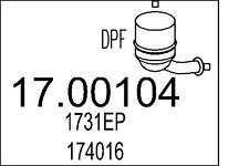MTS DPF Rußpartikelfilter Dieselpartikelfilter 17.00104 für PEUGEOT PARTNER 307